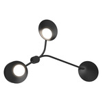 Rotaire Wall Sconce - Black / Frosted
