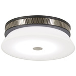 Taunten Ceiling Light - Coal / Brushed Nickel / Opal White