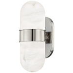 Beckler Wall Sconce - Polished Nickel / Alabaster