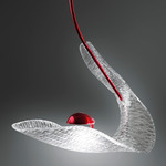 Area51 Pendant - Red / Clear