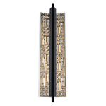 Capuccio Wall Sconce - Matte Black / Firenze Clear