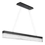 Effervescent Linear Pendant - Black / Clear