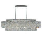 Livelli Linear Chandelier - Polished Chrome / Firenze Clear
