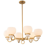 Ascher Chandelier - Winter Brass / White