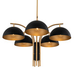 Marcel Chandelier - New Brass / Matte Black