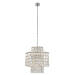 Livelli Chandelier - Polished Chrome / Firenze Clear