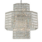 Livelli Chandelier - Polished Chrome / Firenze Clear