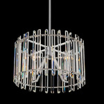 Viano Pendant - Polished Chrome / Firenze Clear