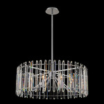 Viano Pendant - Polished Chrome / Firenze Clear