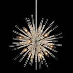 Sprazzo Pendant - Polished Silver / Firenze Clear