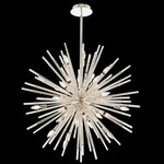 Sprazzo Pendant - Polished Silver / Firenze Clear