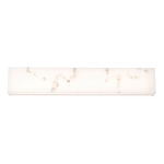 Museo Bathroom Vanity Light - White / Alabaster