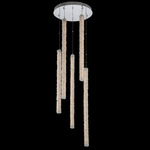 Lina Multi Light Pendant - Polished Chrome / Firenze Clear