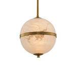 Canterbury Pendant - Winter Brass / Alabaster