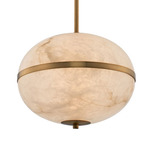 Canterbury Pendant - Winter Brass / Alabaster