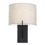 Fitzgerald Wall Sconce - Black / Clear