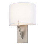 Fitzgerald Wall Sconce - Brushed Nickel / Clear
