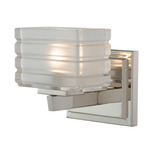 Victoria Wall Sconce - Polished Nickel / Clear