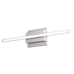 Parallax 3-CCT Wall Sconce - Chrome / White