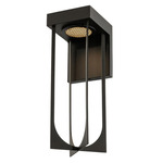 Optika Outdoor Wall Sconce - Matte Black