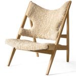 Knitting Lounge Chair - Natural Oak / Natural Sheepskin