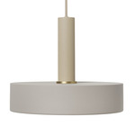 Record Pendant - Cashmere / Light Grey