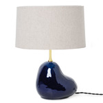 Hebe Small Table Lamp - Deep Blue / Natural