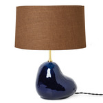 Hebe Small Table Lamp - Deep Blue / Curry