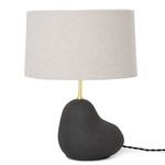 Hebe Small Table Lamp - Dark Gray / Natural