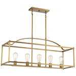 Palladian Chandelier - Warm Brass