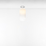 Gople Semi Flush Ceiling Light - White / White