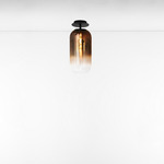 Gople Semi Flush Ceiling Light - Black / Bronze