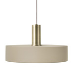 Record Pendant - Brass / Cashmere