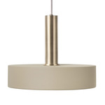 Record Pendant - Brass / Cashmere