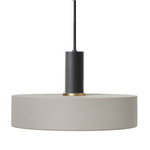 Record Pendant - Black / Light Grey