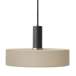 Record Pendant - Black / Cashmere