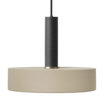 Record Pendant - Black / Cashmere
