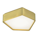 Fenway Ceiling Light - Satin Brass / Opal White