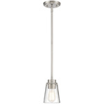 Calhoun Mini-Pendant - Satin Nickel / Clear