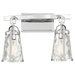 Albany Bathroom Vanity Light - Polished Chrome / Clear