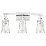 Albany Bathroom Vanity Light - Polished Chrome / Clear