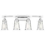 Albany Bathroom Vanity Light - Polished Chrome / Clear