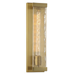 Alberta Wall Sconce - Warm Brass / Clear