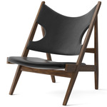 Knitting Lounge Chair - Walnut / Dakar Black Leather