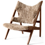 Knitting Lounge Chair - Walnut / Sahara Sheepskin