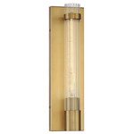 Willmar Wall Sconce - Warm Brass / Clear