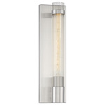 Willmar Wall Sconce - Satin Nickel / Clear