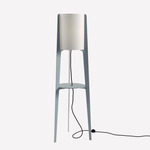 Tower Floor Lamp - Blue Pastel / White