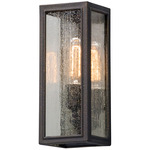 Dixon Outdoor Wall Sconce - Vintage Bronze / Clear Seeded
