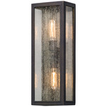 Dixon Outdoor Wall Sconce - Vintage Bronze / Clear Seeded